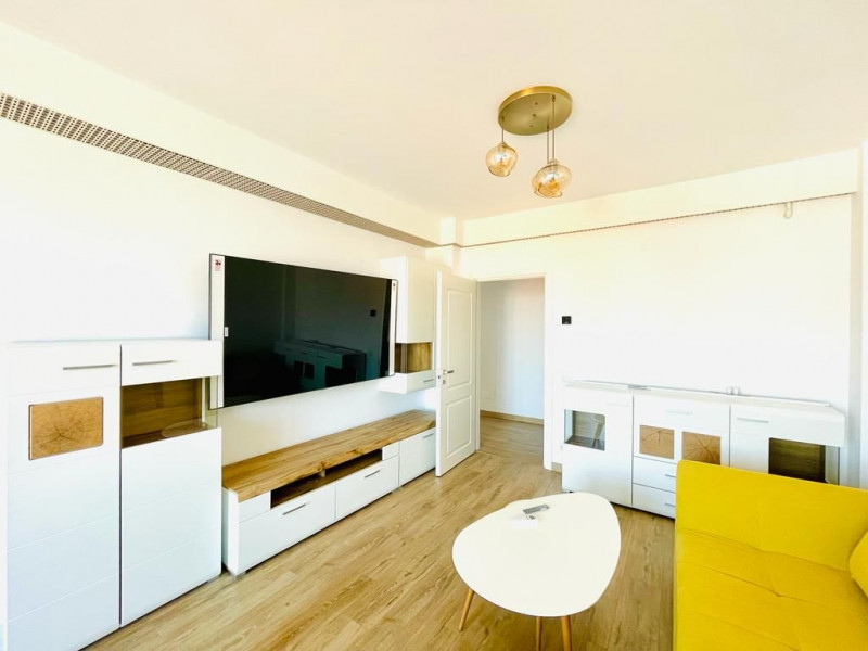 Bucurestii Noi – Apartament 3 camere nou, splendid, garaj, lift, terasa, 81 mp.