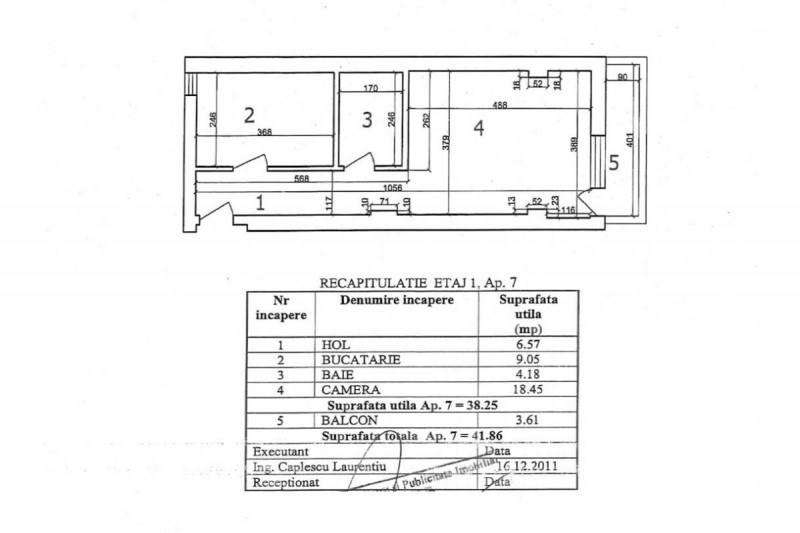 BAZILESCU – ARDEALULUI 16, APARTAMENT 2 CAMERE, GATA DE MUTAT, ET.1, 42 MP.