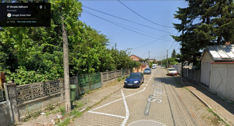 Teren 483 mp – Strada Galiceni 24 - Bucureștii Noi - metrou Laminorului