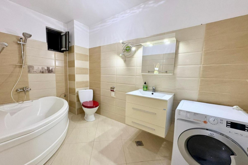 Bucurestii Noi -Subcetate 110, apartament 3 camere igienizat, demisol, 55 mp.