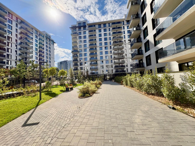 Nusco City 2, apartament 2 camere cu parcare subterana, prima inchiriere, 54 mp.
